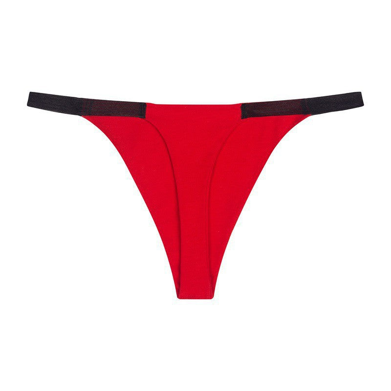 E 3 Pack Women's Breathable Cotton Thong Panties