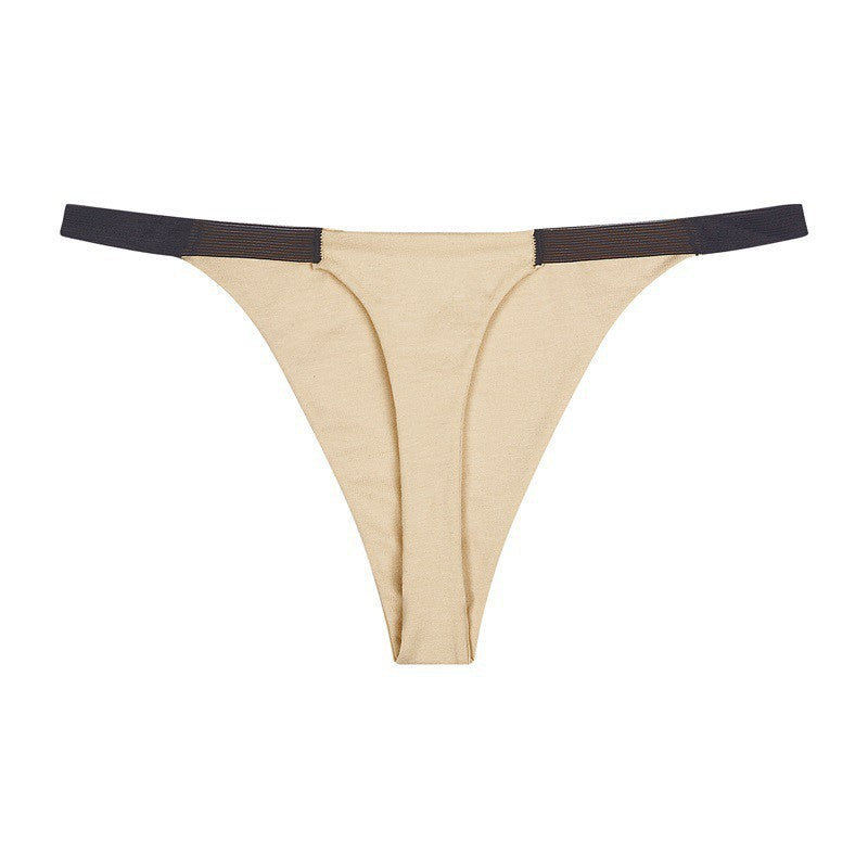 E 3 Pack Women's Breathable Cotton Thong Panties
