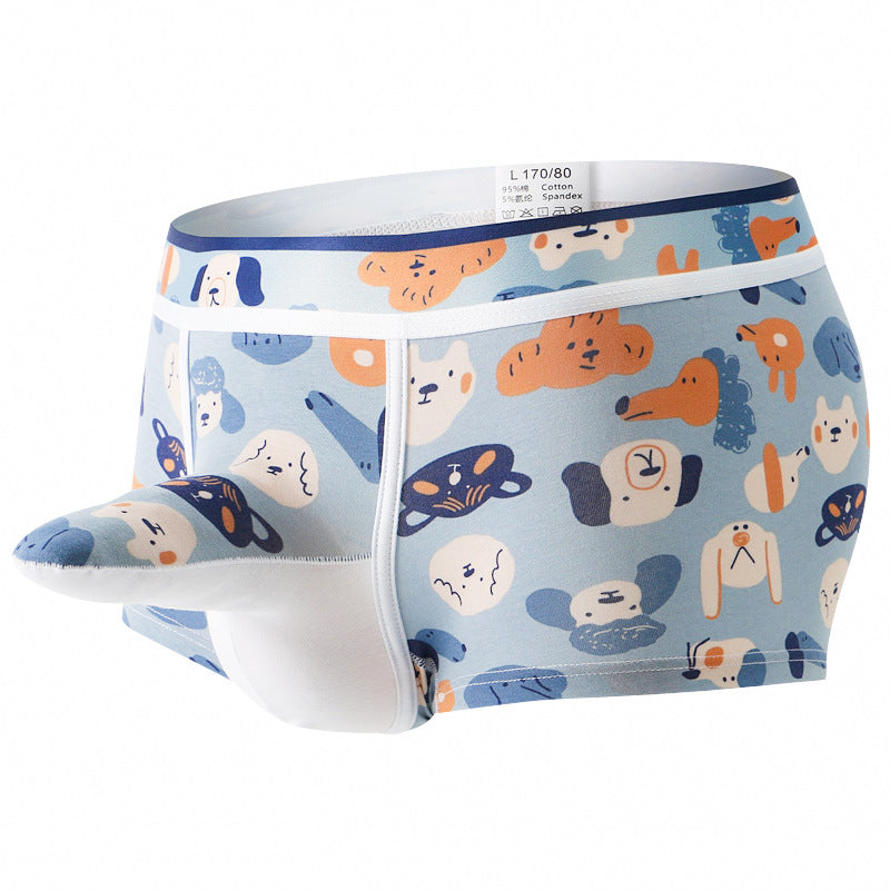 E) 4 Pack Men's Underwear Boxer Briefs Cotton Regular Long Mens Boxer Briefs Underwear
